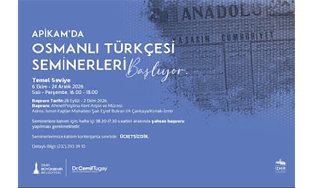 APİKAM'da Temel Seviye Osmanlı Türkçesi Seminerleri başlıyor